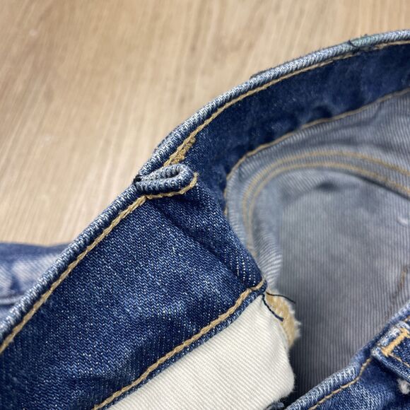 Levis Made in Japan Jeans Womens 30 High-Rise Boyfriend Blue Selvedge Denim - Picture 6 of 14